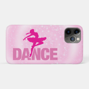 Hot Pink Ballerina Dance Sparkle iPhone 11 Pro Hoesje