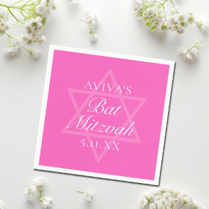 Hot Pink Bat Mitswa Party Ster van David Servet
