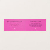 Hot Pink & Black - Handgemaakt met liefde Kaart (Binnenkant ongevouwen)