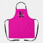 Hot Pink Black Monogram Schort (Voorkant)