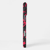 Hot pink Black Purple Camo Abstract iPhone Hoesje (Rechterkant)