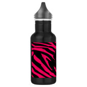 Hot Pink Black Zebra Print 32 oz. Waterfles (Links)
