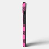 Hot Pink Blk Buffalo Controleer speldennaam Monogr Case-Mate iPhone Case (Achterkant / Links)