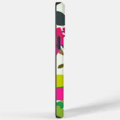 Hot Pink Blooming Geraniums Bloemist Aangepaste na Case-Mate iPhone Case (Achterkant / Rechts)