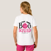 Hot Pink Boo Squad Spooky Lettering Halloween T-shirt (Achterkant volledig)