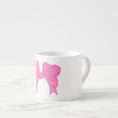 Hot Pink Bow Espresso Mok (Voorkant rechts)