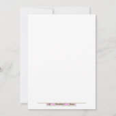 HOT PINK Bowling Cosmique Invitation Anniversaire  (Dos)