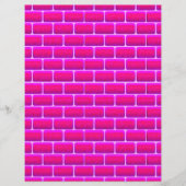 HOT PINK BRICKS BACKGROUND DIGITAL GRAPHICS FLYER (Voorkant)