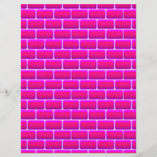 HOT PINK BRICKS BACKGROUND DIGITAL GRAPHICS FLYER
