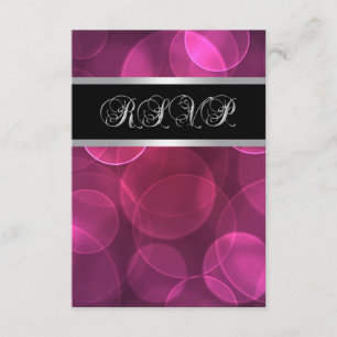 Hot Pink Bubbles RSVP