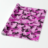 Hot Pink Catmouflage Cadeaupapier (Uitgerold)