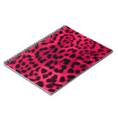 Hot Pink Cheetah Pattern Notitieboek (Linkerzijde)