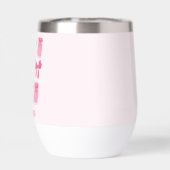 Hot Pink Coquette Pickle Jar en boog gepersonalise (Achterkant)