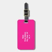 Hot Pink Cupcake Bagagelabel (Voorkant verticaal)