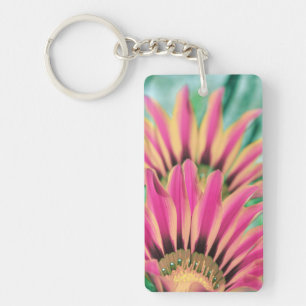 Hot Pink Daisy Petals Sleutelhanger