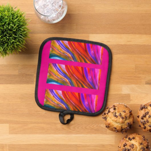 Hot Pink Desert Inspirations pot houder (Top down)