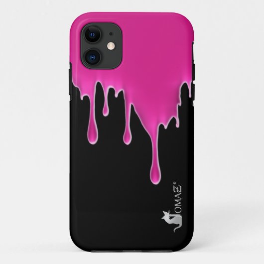 Hot Pink Drip iPhone 5 Hoesjes (Achterkant)