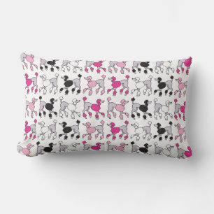 HOT PINK EN BLACK POODLES Sierkussen Kussen