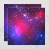 Hot Pink en Blue Celestial Space Photo Blank (Voorkant / Achterkant)