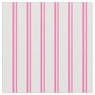 Hot Pink en Mint Cream Stripes/Lines Patroon Stof