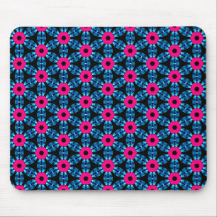 Hot Pink en Swiss Blue Mousepad Muismat