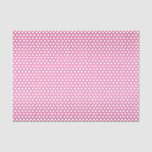  Hot Pink en White Polka Dots Tissuepapier