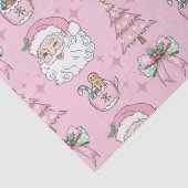 Hot Pink Father Christmas Bow Tissuepapier (Detail)
