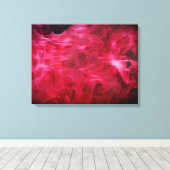 Hot Pink Fire en Flame Canvas Art Afdruk (Insitu (Houten vloer))