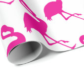 Hot Pink Flamingo Cadeaupapier (Rol Hoek)