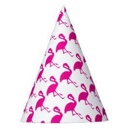 Hot Pink Flamingo Feesthoedjes