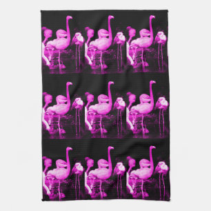 Hot Pink Flamingo Theedoek