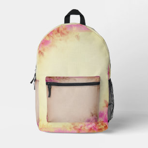 Hot Pink Floral Bedrukte Rugzak