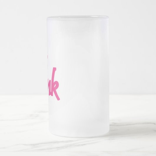 Hot Pink frosted mok (Center)