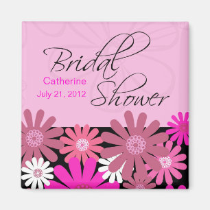 Hot Pink Gerber Daisy Vrijgezellenfeest Magnet Magneet