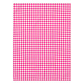 Hot Pink Gingham Cotton Tablecloth Tafelkleed (Voorkant)