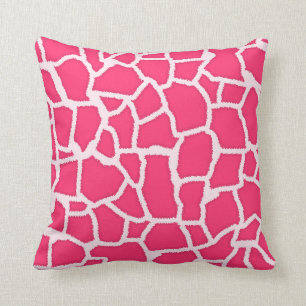 Hot Pink Giraffe Animal Print Kussen