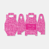 Hot Pink Glitter 21ste verjaardag Dank u Bedankdoosjes (Uitgevouwen)