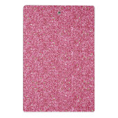 Hot Pink Glitter Bedankt voor Scratch Offs Mini Klembord (Achterkant)