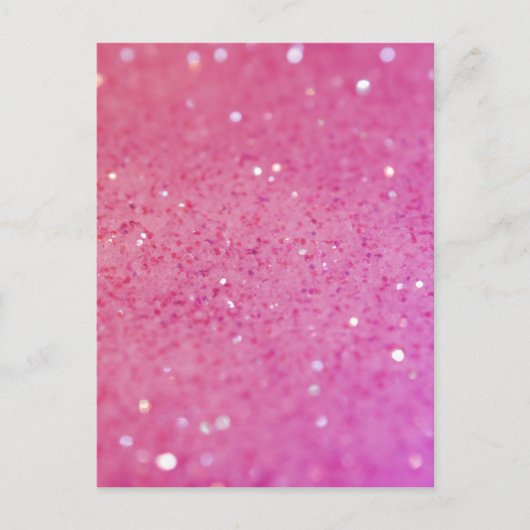 Hot Pink Glitter - Klein, spaarpjes Briefkaart (Voorkant)