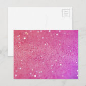 Hot Pink Glitter - Klein, spaarpjes Briefkaart (Voorkant / Achterkant)