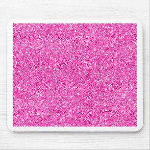 Hot Pink Glitter Muismat