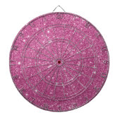 Hot Pink Glitter Sparkles Dartbord (Voorkant)