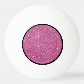 Hot Pink Glitter Sparkles Pingpongballen (Voorkant)