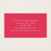 Hot Pink Gold Abstract Business Cards (Dos)