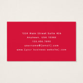 Hot Pink Gold Abstract Monogram Business Cards (Dos)