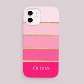 Hot Pink & Gold Girly op maat Case-Mate iPhone Case
