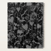 Hot Pink Gothic Roses & Skulls Pattern (Dos)