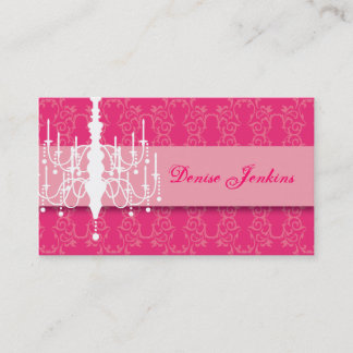 Hot Pink-handelier Biz-kaart Visitekaartje