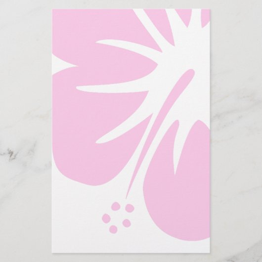 Hot Pink Hibiscus Briefpapier (Voorkant)