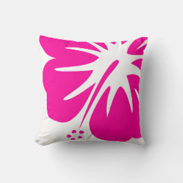 Hot Pink Hibiscus Kussen